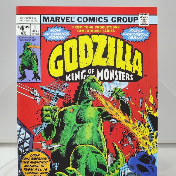 Godzilla #1A (2024) Marvel Comics, 1977 Reprint Facsimile, NM - Picture 1 of 14
